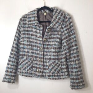 Sigrid Olsen Multicolor Textured Blazer wool medium women